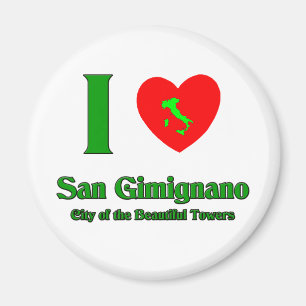 Aimant J'aime San Gimignano Italie