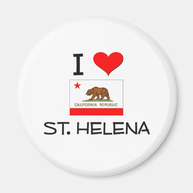 Aimant J'Aime ST. HELENA Californie (Devant)