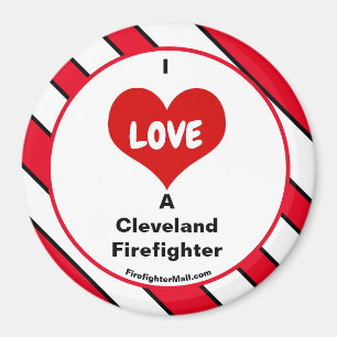 Aimant J'Aime Un Pompier Cleveland