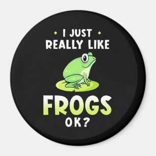 Aimant J'Aime Vraiment Les Grenouilles