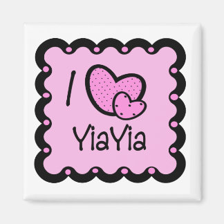 Aimant J'Aime YiaYia jolie T-shirt