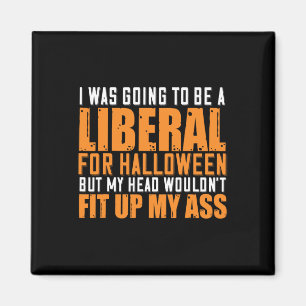 Aimant J'Allais Être Libéral Pour Halloween Mais Mon H