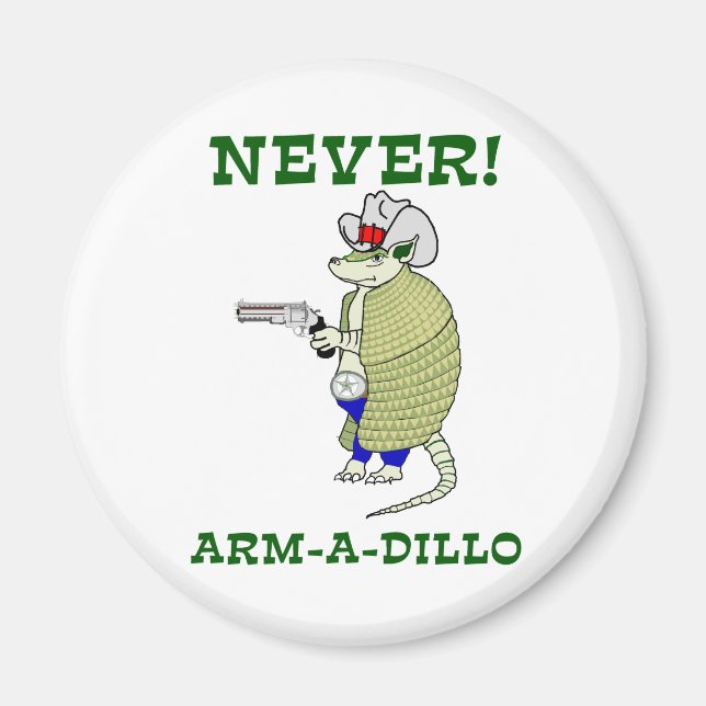 Aimant Jamais Arm-A-Dillo (Devant)