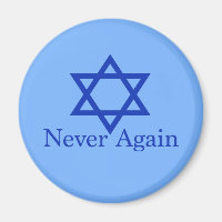 Jamais plus le souvenir de l'Holocauste juif bleu