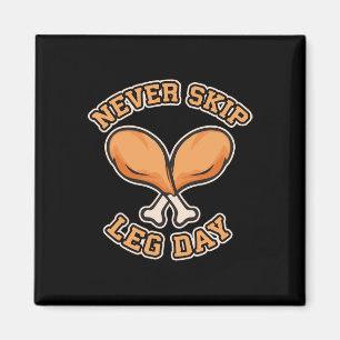 Aimant Jamais Sauter Jour de la Jambe - Thanksgiving Drum