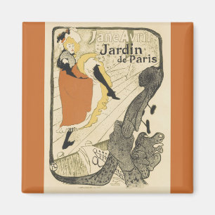 Aimant Jane Avril de la danseuse Art nouveau par Toulouse