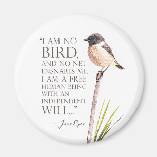 Aimant Jane Eyre - Je Ne Suis Pas Un Oiseau - Oiseau Brow