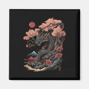 Aimant Japonais esthétique Dragon japonais Art japonais T