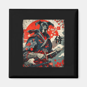 Aimant Japonais Samurai Grand Dane Tattoo Kawaii Ukiyo-e