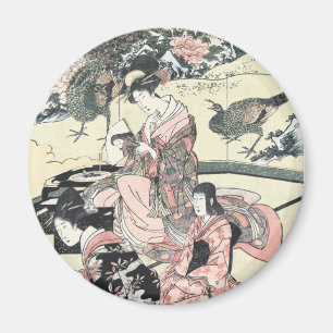 Aimant Japonais Ukiyo-e Daimyo aucun okuzashiki par