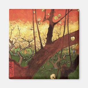 Aimant Japonisme : Arbre à prune en fleurs par Vincent v