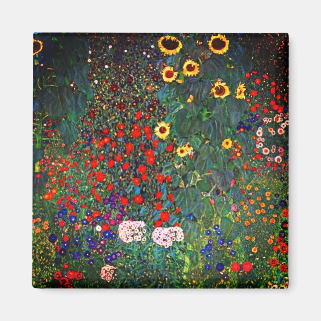 Aimant Jardin aux fleurs Gustav Klimt (Devant)