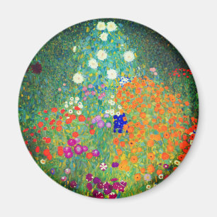 Aimant Jardin aux fleurs Gustav Klimt