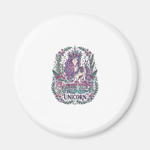 Aimant Jardin de licorne Sorcière de licorne Vêtements co