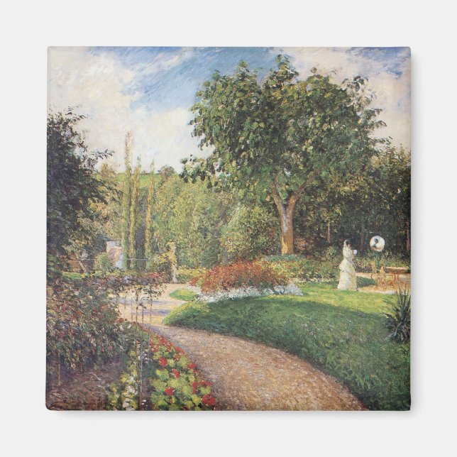 Aimant Jardin des Mathurins à Pontoise par Pissarro (Devant)