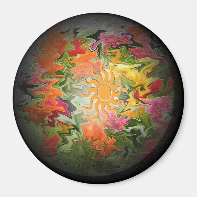 Aimant Jardin éclairé... (Devant)