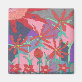 Aimant Jardins d'été à la nuit