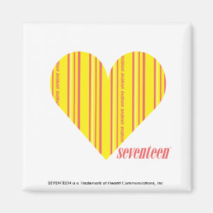 Aimant Jaune mince 3 de rayures