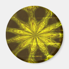 Aimant Jaune standard, 2¼ Pouce d'aimant circulaire