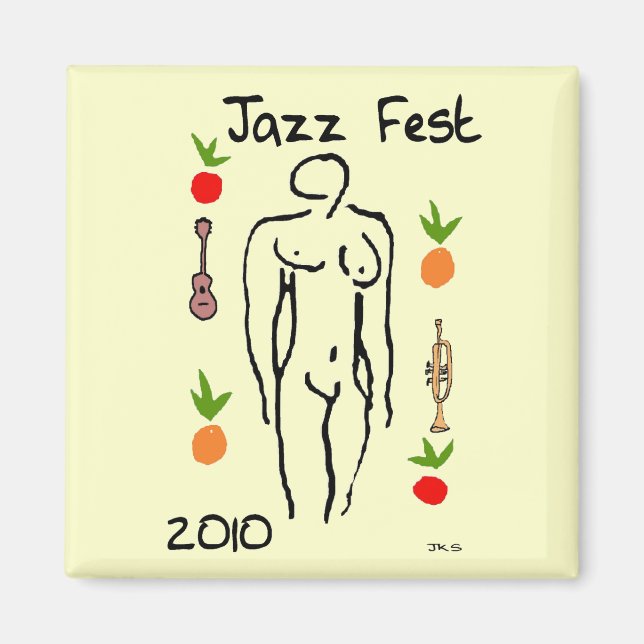 Aimant Jazz Festival Matisse Style (Devant)