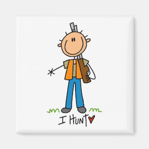Aimant Je chasse les t-shirts et les cadeaux