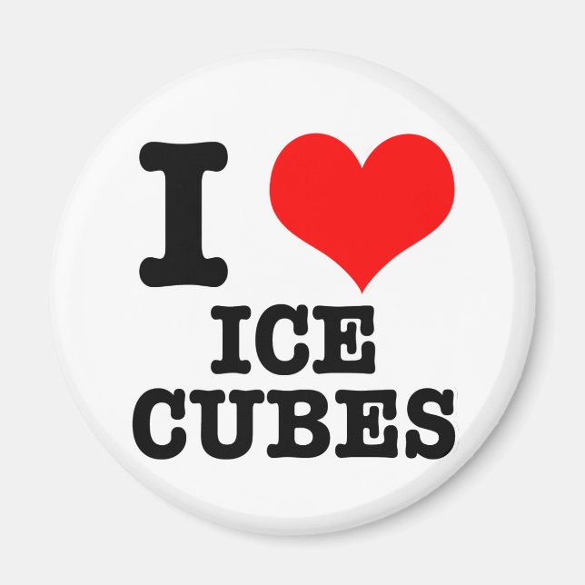 AIMANT JE COEUR (AMOUR) CUBES GLACES (Devant)