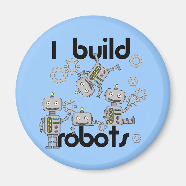 Aimant Je construis des robots (Devant)