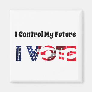 Aimant Je contrôle mon avenir - Je vote