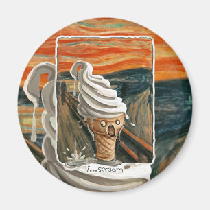 Aimant Je crie la crème glacée