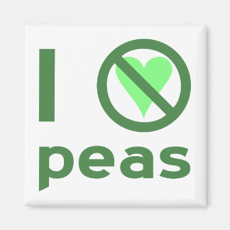 Aimant Je déteste les pois