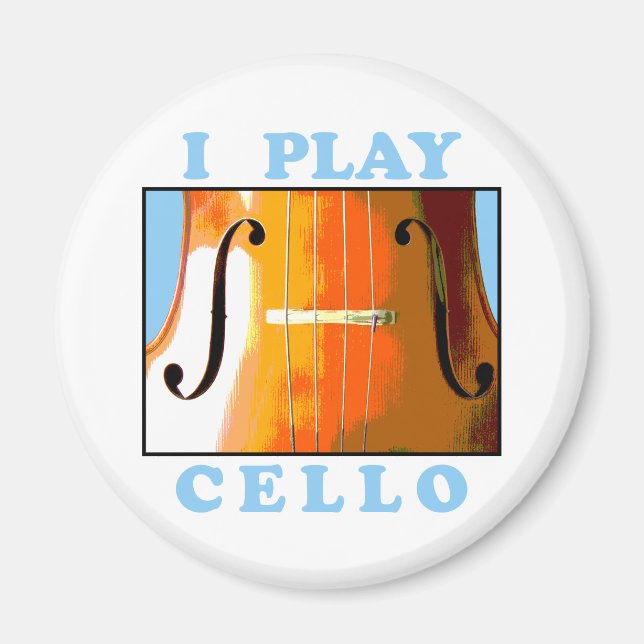 Aimant Je joue au violoncelle (Devant)