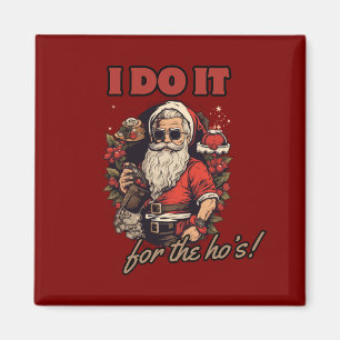 Aimant je le fais pour l'humour de noël amusant, père Noë