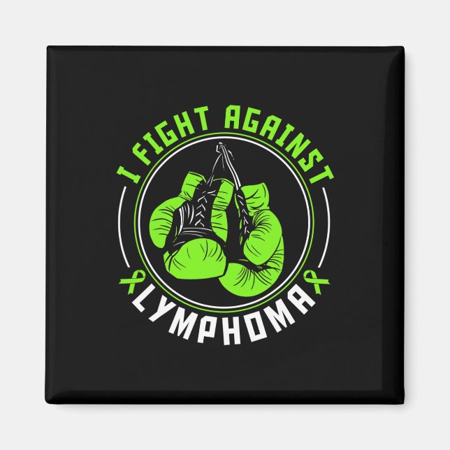 Aimant Je lutte contre la Lymphome Sensibilisation Soutie (Devant)