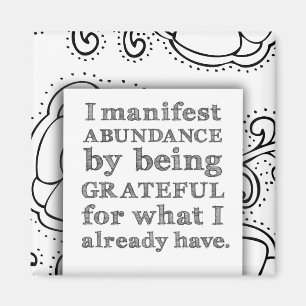Aimant Je Manifeste L'Abondance En Étant Une Affirmation