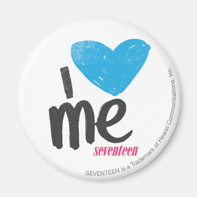 Aimant Je Me Coeur Aqua (Devant)