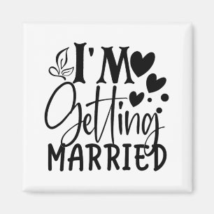 Aimant Je me marie Amour Mariage engagé Marié