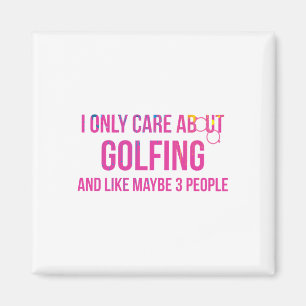 Aimant Je Me Soucie Uniquement Du Humour De Golf