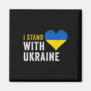 Aimant Je me tiens avec l'Ukraine Arrêtez Poutine Arrêtez