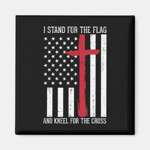 Aimant Je Me Trouve Pour Le Drapeau Kneel Pour Cross Memo