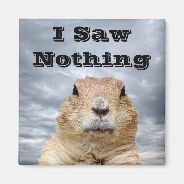 Aimant Je n'ai rien vu le jour de la marmotte (Devant)