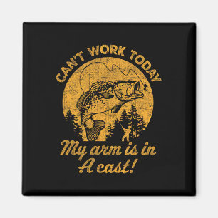 Aimant Je ne peux pas travailler aujourd'hui Mon bras est
