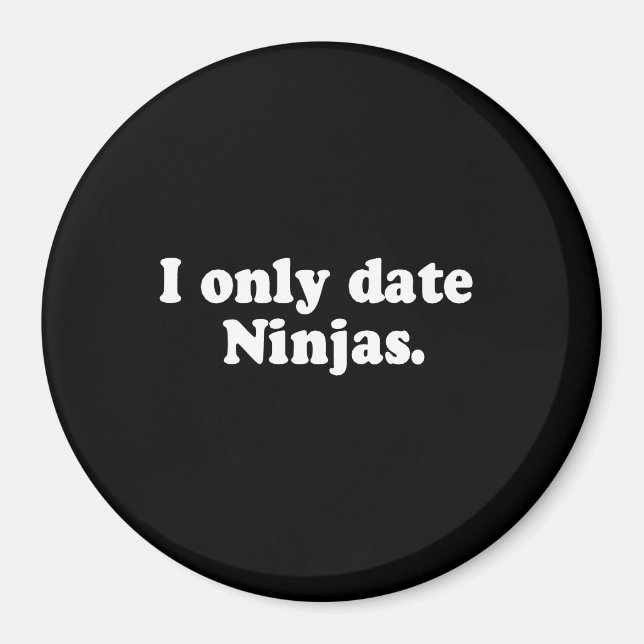 Aimant JE NE REJOINS QUE LE T-shirt NINJAS (Devant)