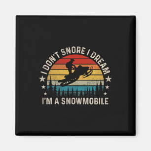 Aimant Je ne ronfle pas Je rêve Je suis un Snori motoneig