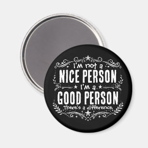 Aimant Je ne suis pas une personne gentille, je suis une