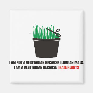 Aimant Je ne suis pas végétarien parce que j'aime les ani