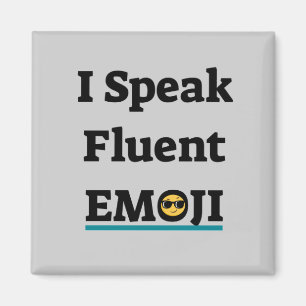 Aimant Je parle Emoji Fluent