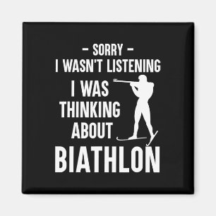 Aimant Je Pensais Au Biathlon - Ski Tirer Bi