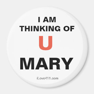 Aimant Je pense à toi MARY