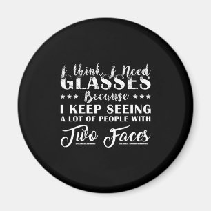 Aimant Je Pense Que J'Ai Besoin De Lunettes Avec Deux Vis