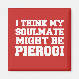 Aimant Je Pense Que Mon Âne Pourrait Être Pierogi Rouge